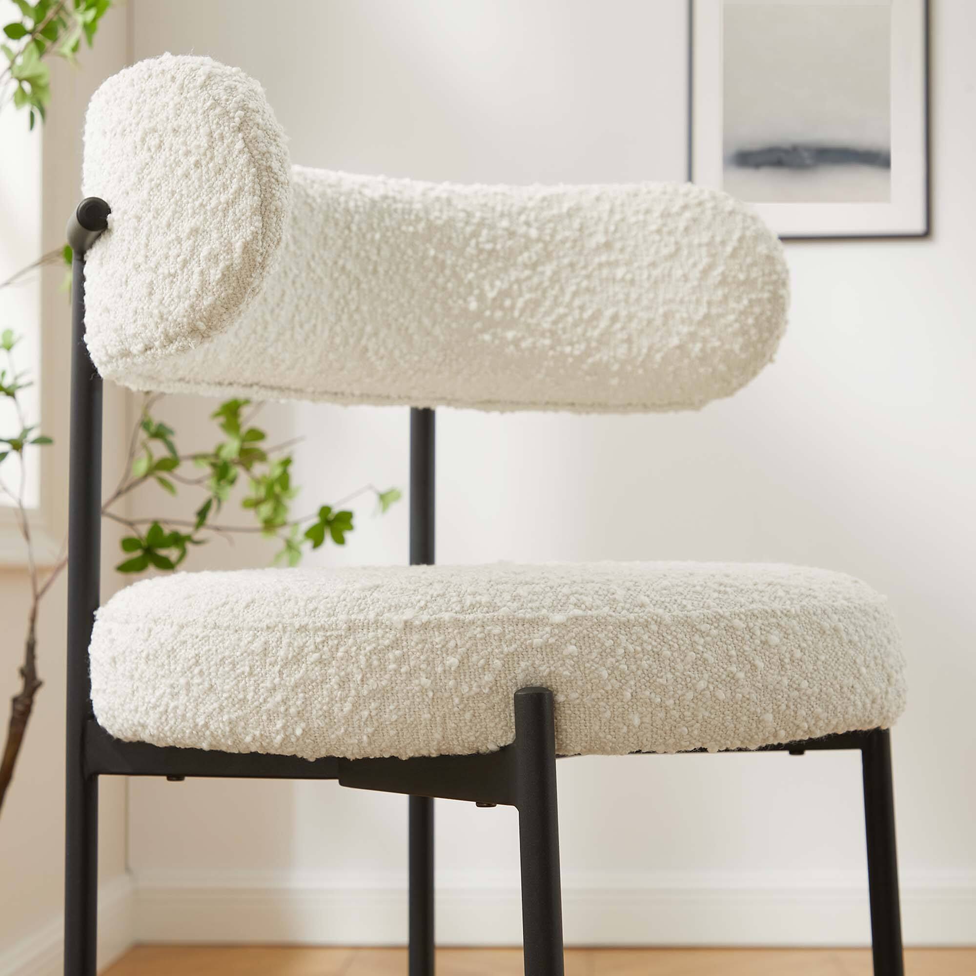 Alt View 7. Modway - Albie Boucle Fabric Counter Stools Set of 2 by Modway - 0.