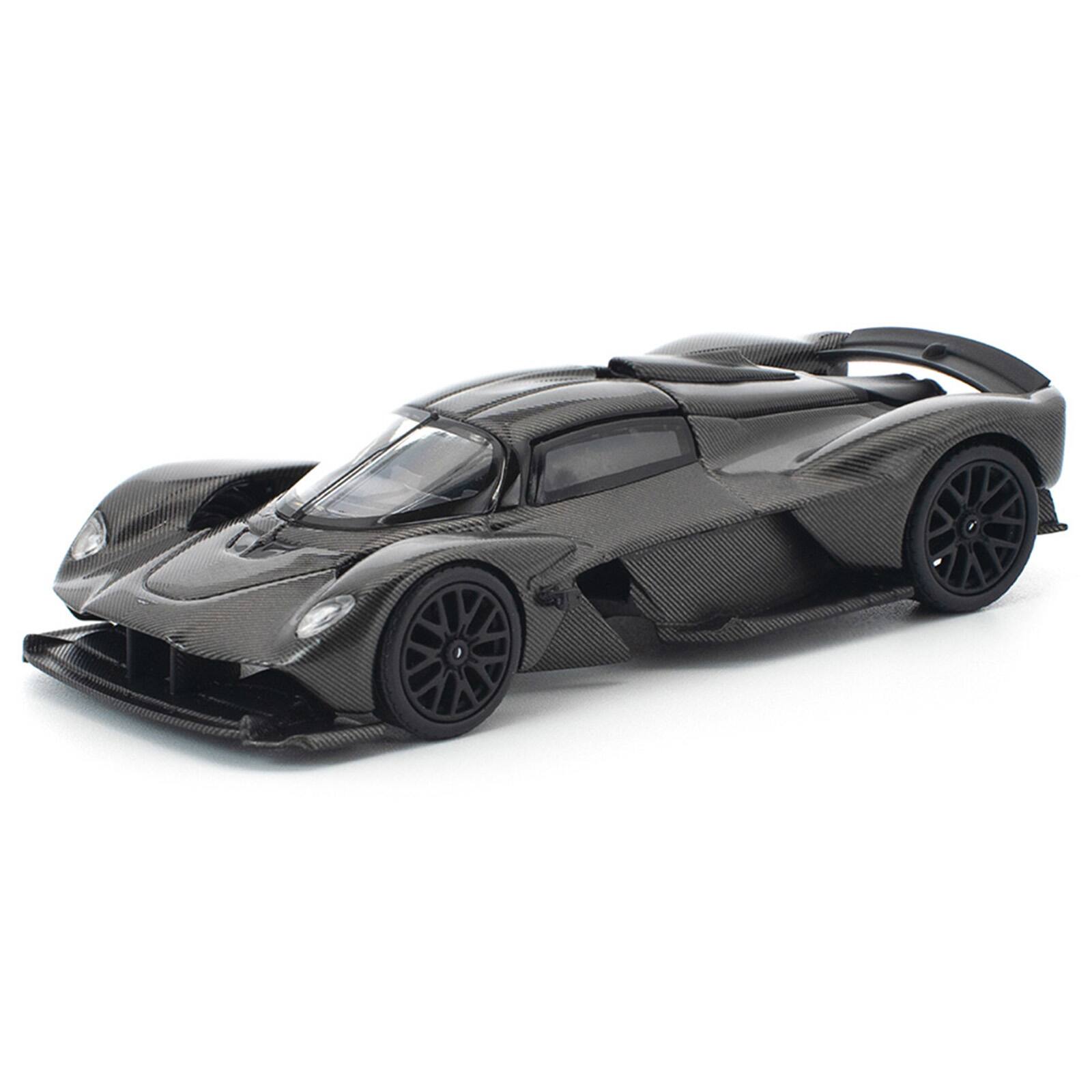 Alt View 4. Pop Race - Aston Martin Valkyrie Carbon Fiber 1/64 Diecast Model Car by Pop Race.