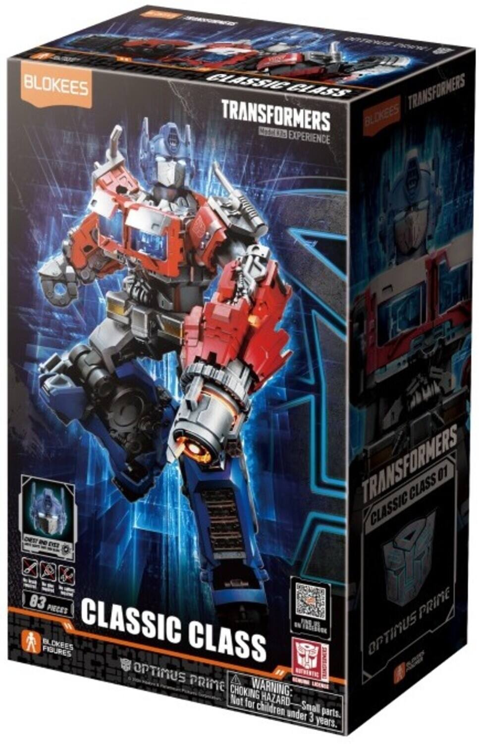 BLOKEES CLASSIC CLASS TRANSFORMERS TRANSFORMERS BLOKEES Madili B3s EXPERIENCE 12 4414 TRANSFORMERS CLASS 01 CLASSIC 83 PIECES PRIME BLOKEES CLASSIC CLASS FIGURES OPTIMUS PRIME CHOKING WARNING: Not for HAZARD-Small children under 3 years.