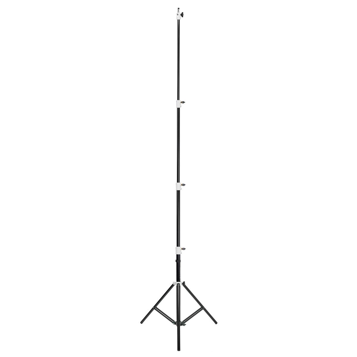 Alt View 7. Flashpoint - Flashpoint Pro Heavy-Duty Air-Cushioned Light Stand (White, 9.5').