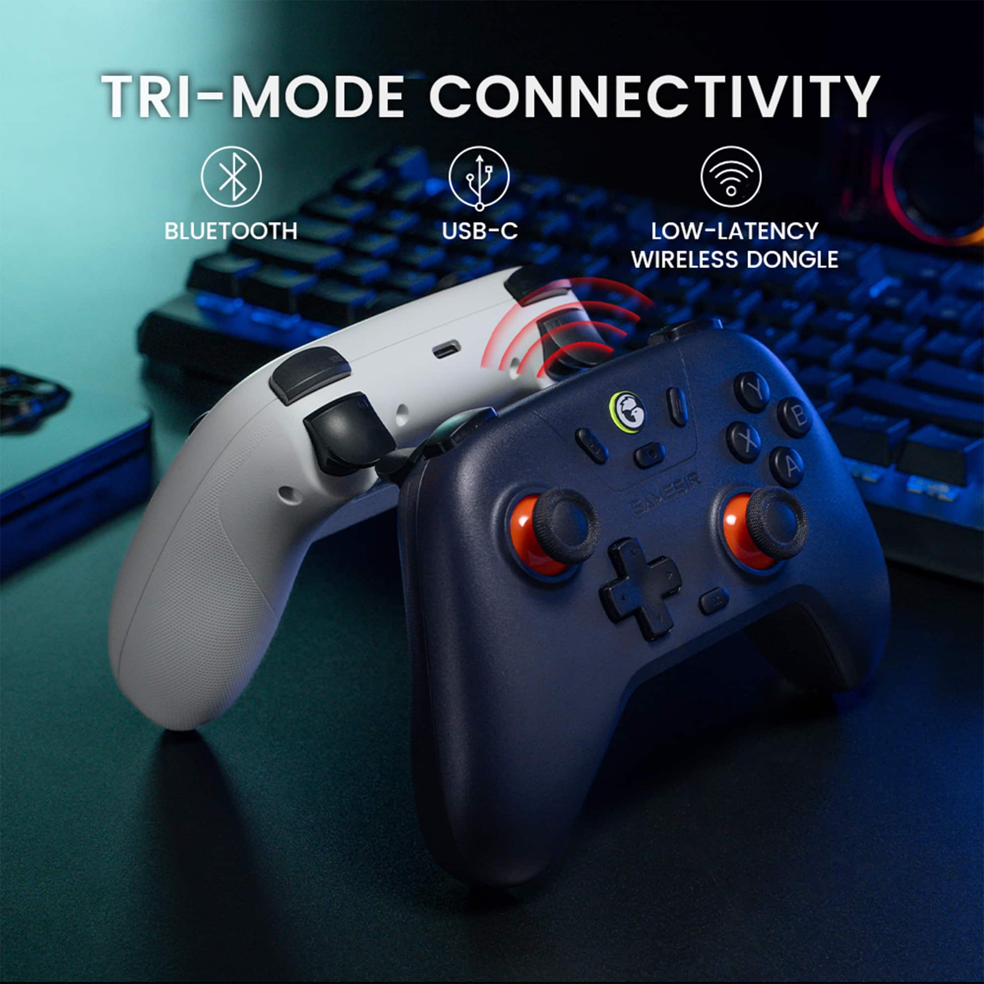 TRI-MODE CONNECTIVITY BLUETOOTH USB-C LOW-LATENCY WIRELESS DONGLE