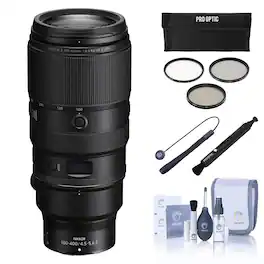 Bundle - Nikon - NIKKOR Z 100-400mm f/4.5-5.6 VR S Lens with Essentials Kit