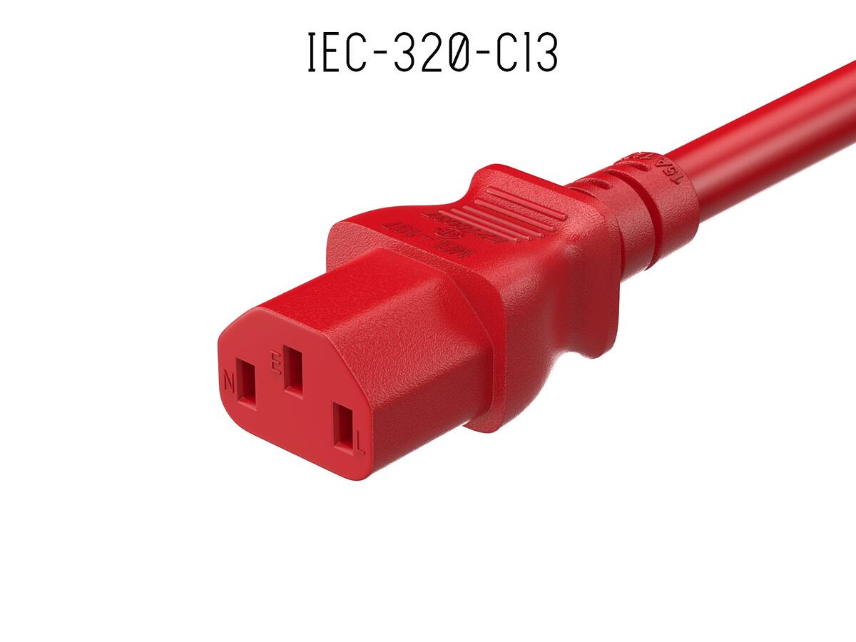 Cable Leader 14 AWG Heavy Duty Computer Power Cord, NEMA 5 15P to IEC ...