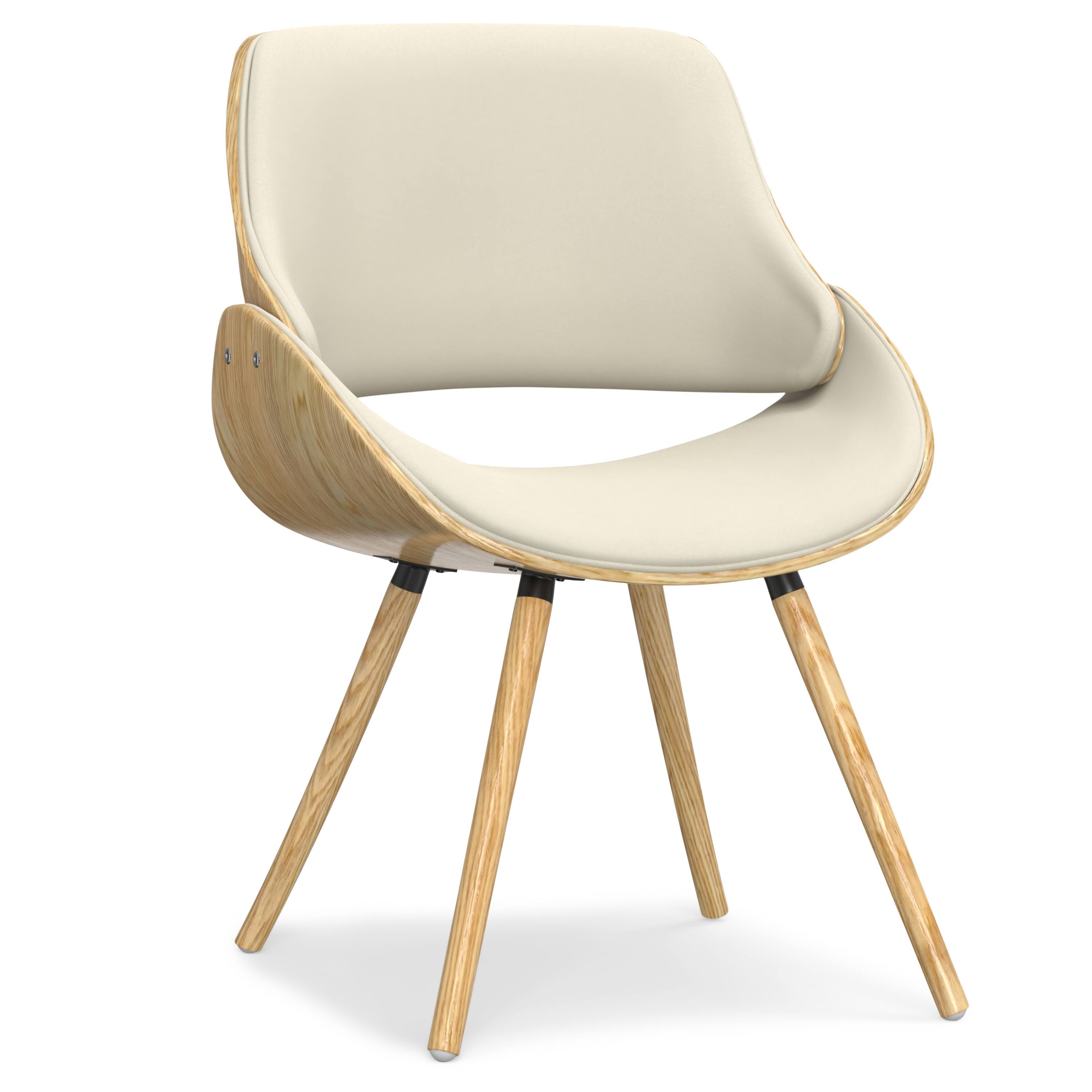 Angle. Simpli Home - Malden Bentwood Dining Chair with Wood Back - Natural.