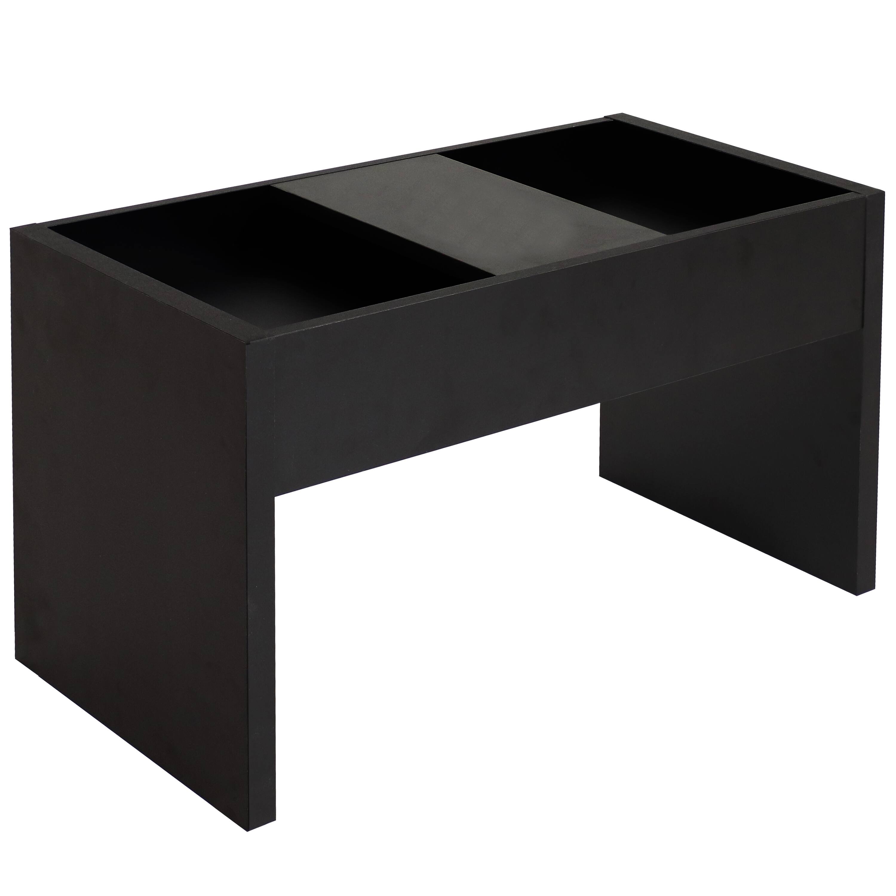 Alt View 8. Sunnydaze - 2-in-1 Multi-Use Accent Side Table - Black.