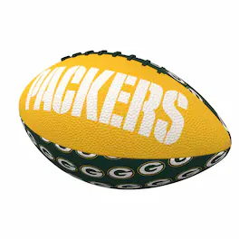 Logo Brands - Green Bay Packers Mini Rubber Football - Multicolor