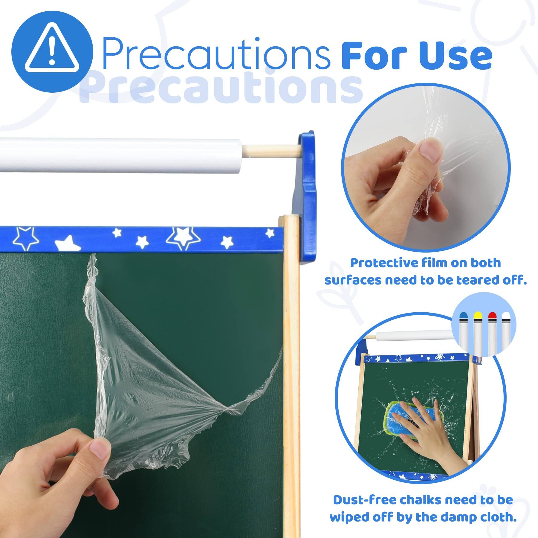 Precautions For Use

- Protective film on both surfaces need to be torn off.
- Dust-free chalks need to be wiped off by the damp cloth.