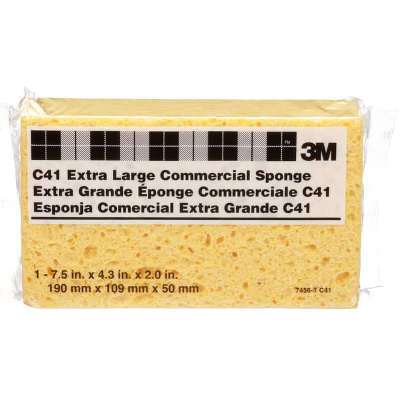3M - Heavy Duty Sponge For Commercial 7.5 in. L 1 pk
