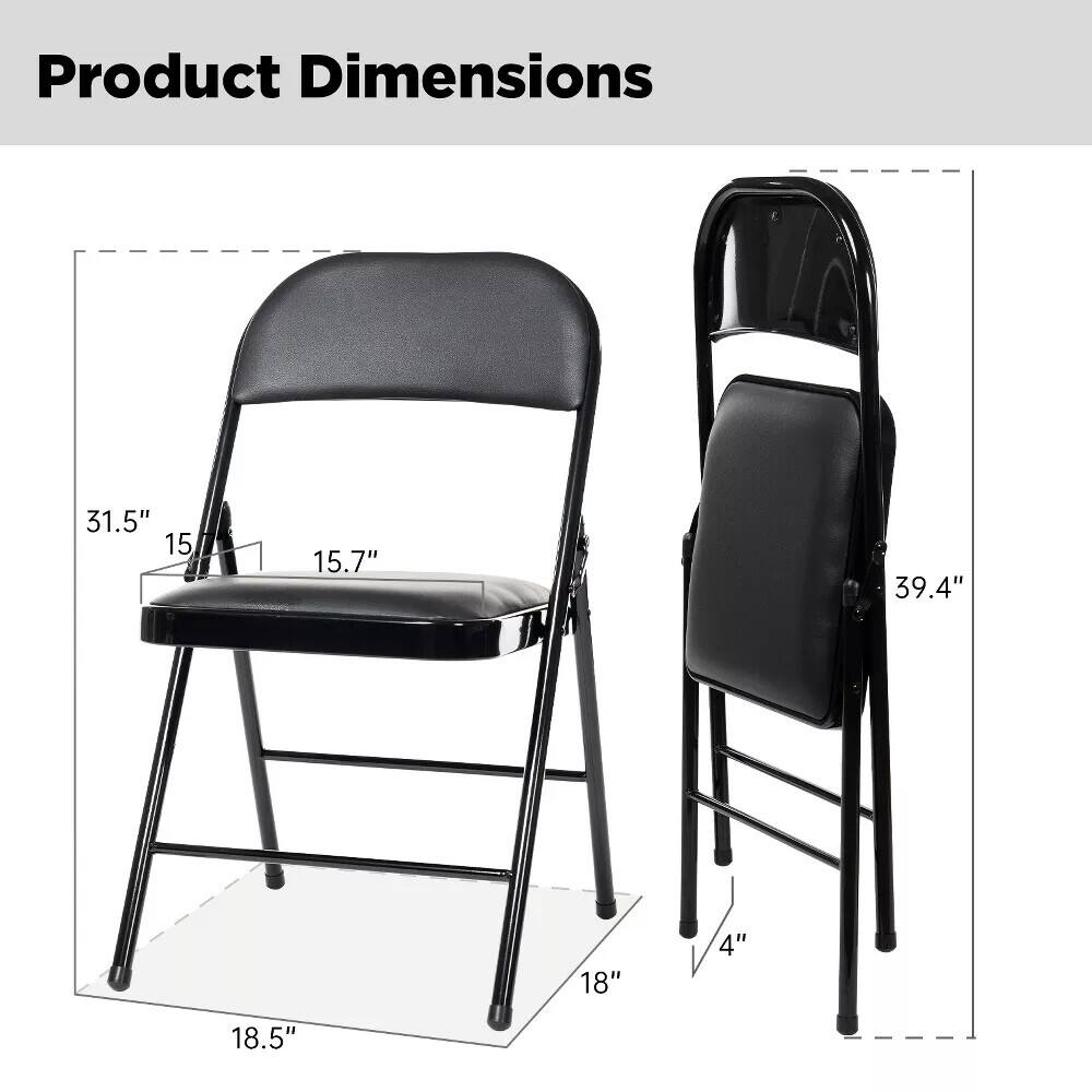 Product Dimensions

- Height: 39.4"
- Seat Height: 18"
- Seat Depth: 15.7"
- Seat Width: 15"
- Overall Width: 31.5"
- Overall Depth: 18.5"
- Armrest Height: 31.5"
- Armrest Width: 15"
- Backrest Height: 39.4"
- Leg Width: 4"