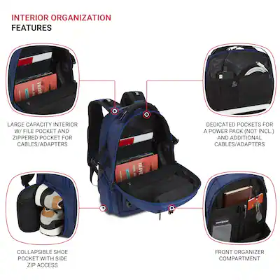 SwissGear Commander USB ScanSmart Laptop Backpack Blue 5358303408 - Best Buy SwissGear Commander USB ScanSmart Laptop Backpack Blue 5358303408 - Best Buy