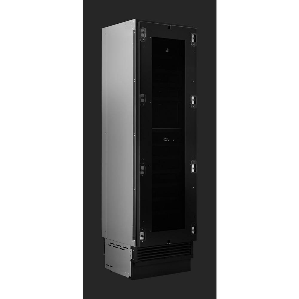 Angle. JennAir - 63-Bottle Left Swing Built-In Wine Column Refrigerator - Panel Ready.