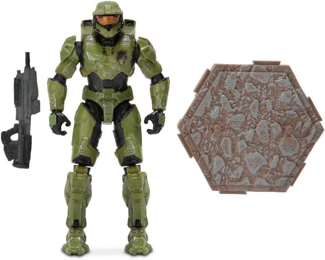 Alt View 2. Jazwares - Halo Infinite: Master Chief with Assault Rifle - 4" Action Figure.