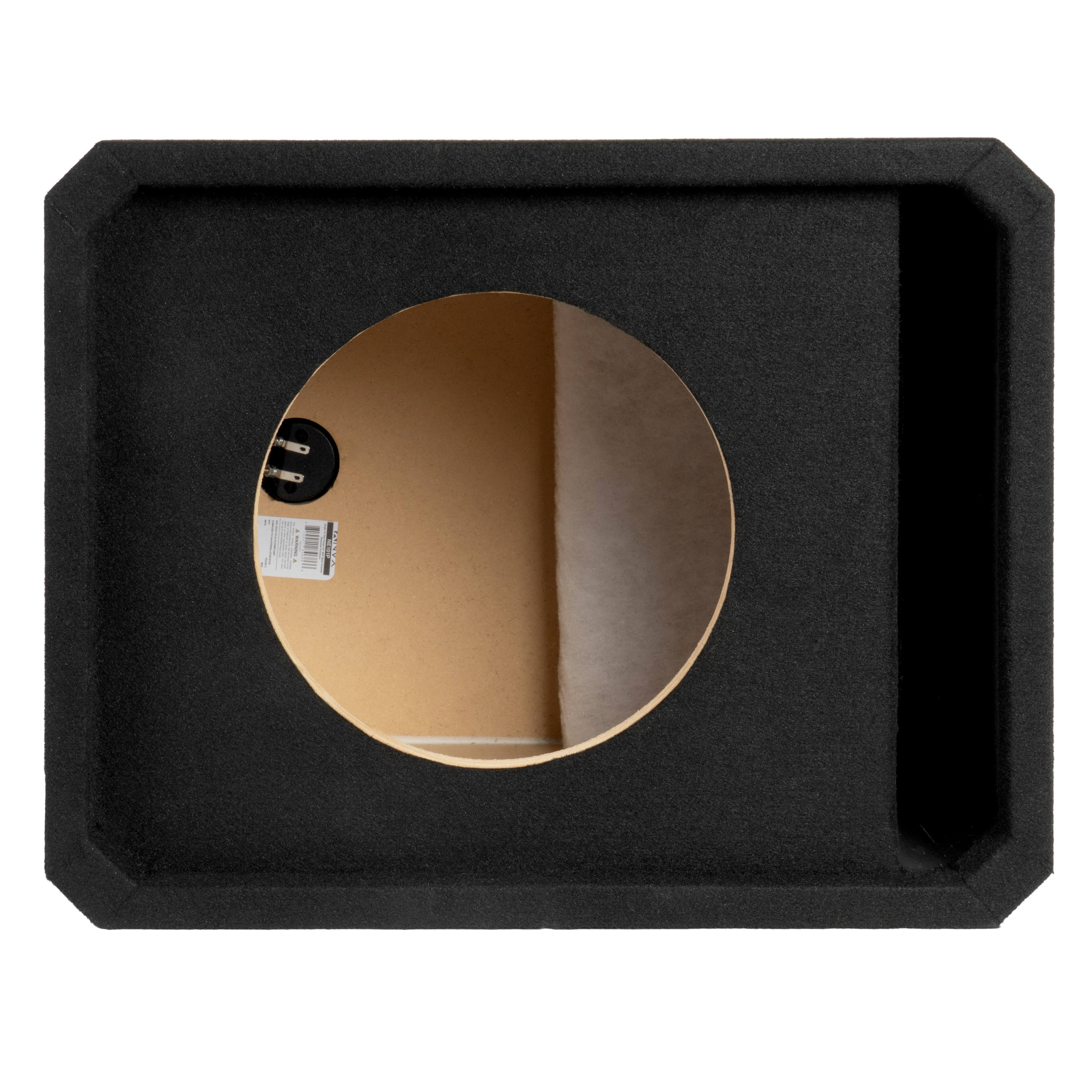 Angle. NVX - NE101P Single 10" Slot Ported 3/4" MDF Subwoofer Enclosure.
