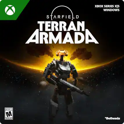 XBOX SERIES X|S WINDOWS
STARFIELD
TERRAN ARMADA
MATURE 13+
M ESRB
"Bethesda" - M (Mature 17+)
