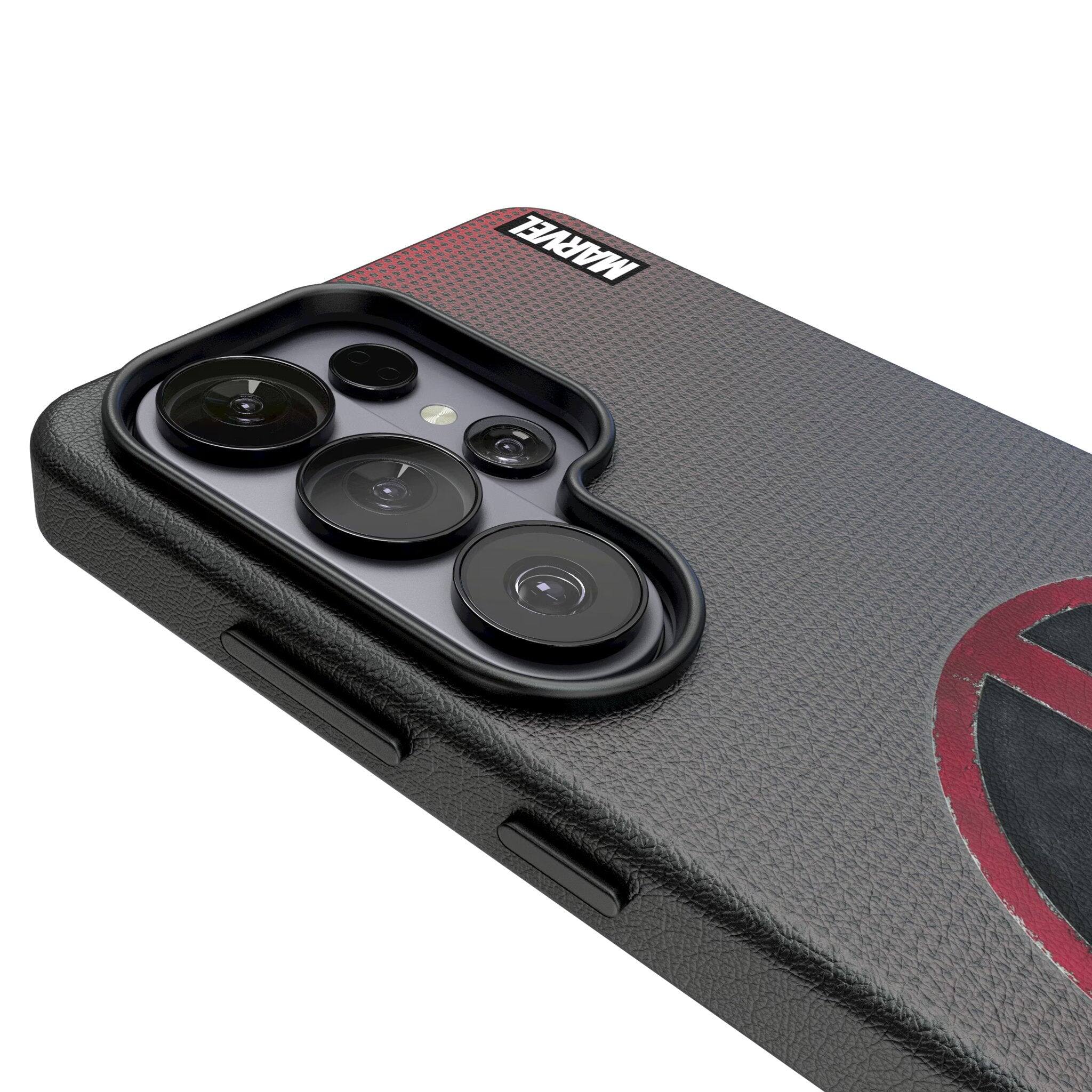 Left. Keyscaper - Marvel Grid MagSafe Compatible Phone Case - Samsung Galaxy S26 - Deadpool.