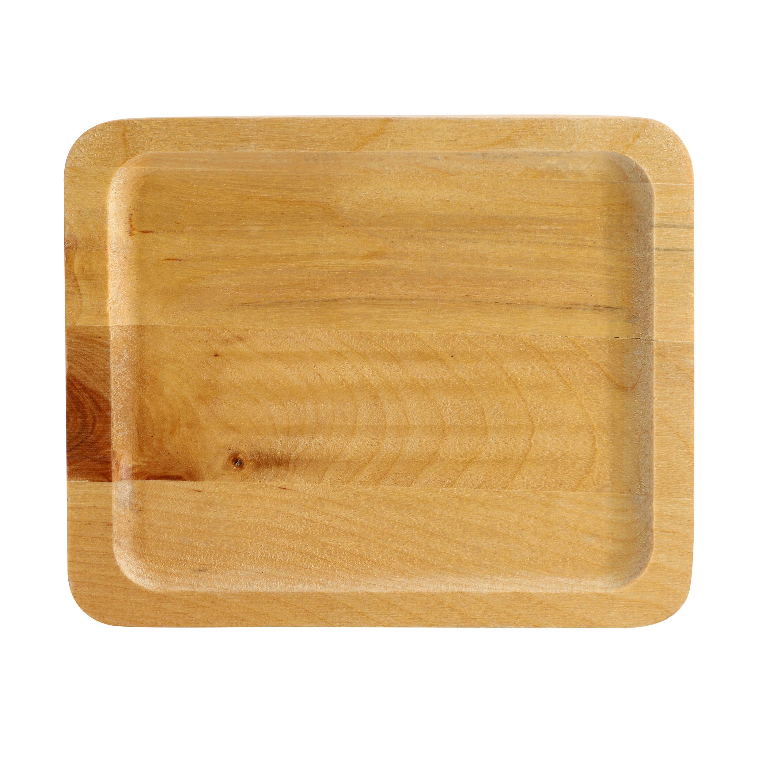 Alt View 4. MegaChef - MegaChef Mini Cast Iron Square Pan with Wood Tray - Black.