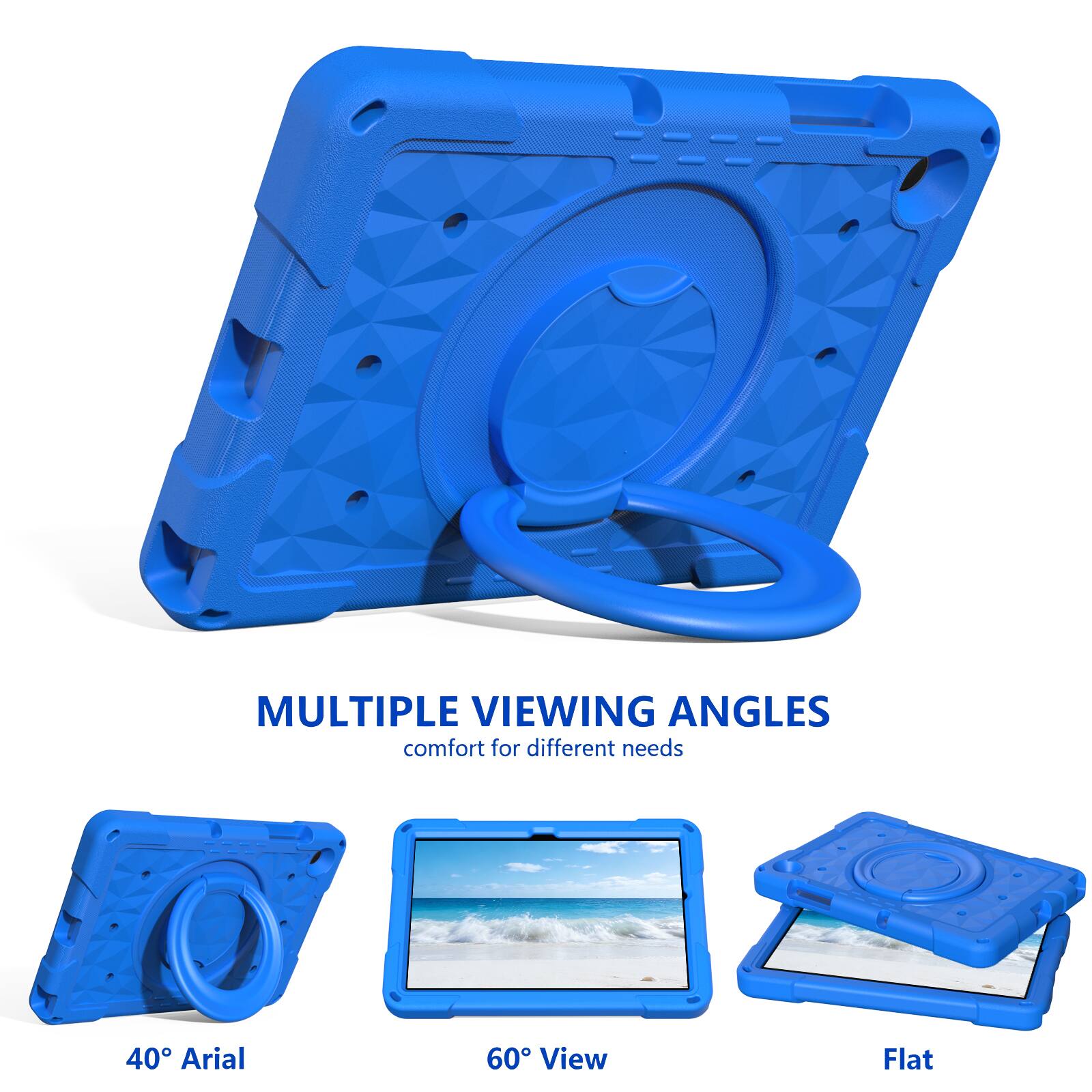 MULTIPLE VIEWING ANGLES  
comfort for different needs  
40° Aerial  
60° View  
Flat