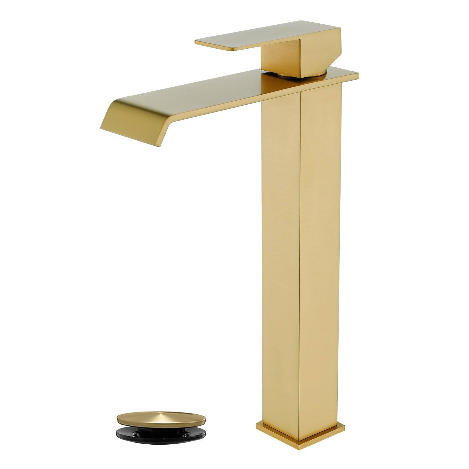 Faucet SUS304 Waterfall Spout cUPC Cartridge 60cm Supply Line Pop Up Drain price history on PriceWatchPro
