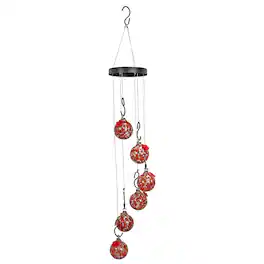 Sunnydaze - Hand-Blown Glass Hummingbird Feeder Balls - Set of 6 - 30 Ounce - Red