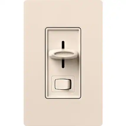 Front. Lutron - Lutron Skylark Light Almond 150 W 3 Way Dimmer Switch 1 pk - Light Almond.