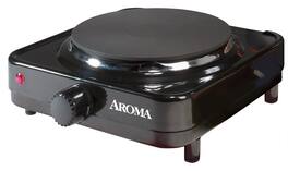 AROMA - Refurbished Excellent - AHP 303 Single Burner Plate - Black