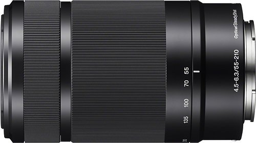 Estimado Afectar Monumento Sony 55-210mm f/4.5-6.3 Telephoto Lens for Most Alpha E-Mount Cameras Black  SEL55210/B - Best Buy