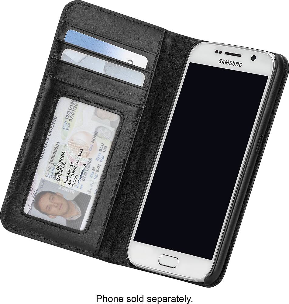 Alt View 12. Case-Mate - Wallet Folio Case for Samsung Galaxy S 6 Cell Phones - Black.