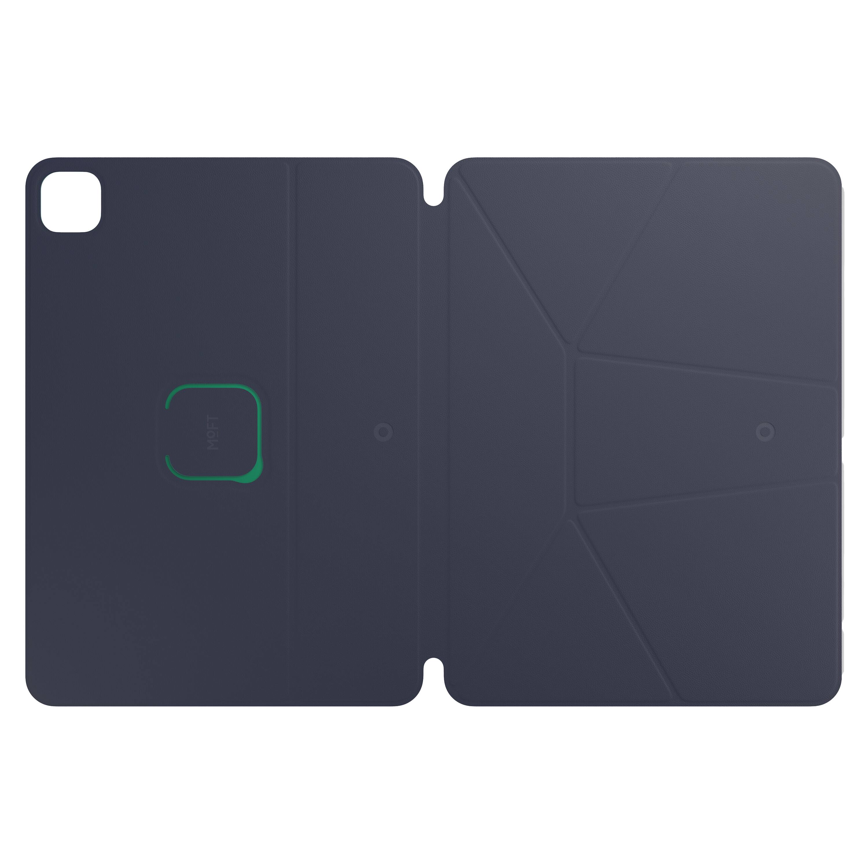 Left. MOFT - Dynamic Folio Case for Apple iPad 11" (10,11 Gen A16) - Navy/Green.