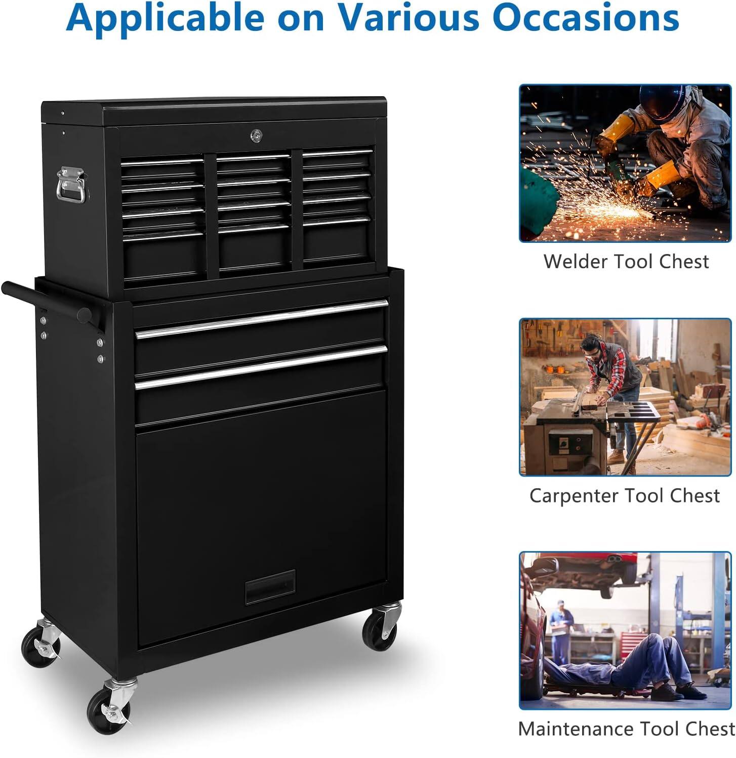 Applicable on Various Occasions

- Welder Tool Chest
- Carpenter Tool Chest
- Maintenance Tool Chest