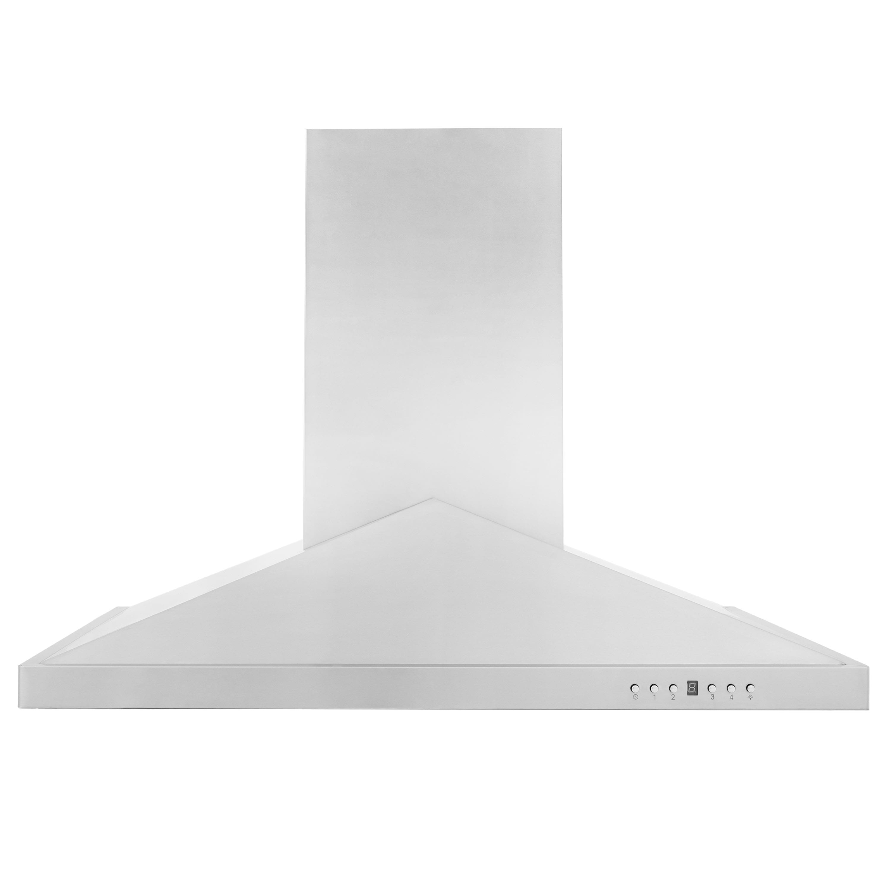 ZLINE - 36 inches - Externally Vented - Island Range Hood - Silver - Front_Zoom