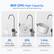 800 GPD High Capacity Instant filtration for ultimate experience.
5S To fill up a cup of water
30S To fill up a glass teapot
1 min To fill up a saucepan pot
The capacity of a cup is 6 oz.
The capacity of the glass teapot is 40 oz/1.1 L.
The capacity of the saucepan pot is 80 oz/2.3L.