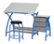 Angle Zoom. Studio Designs - Comet Center Craft Desk - Blue/Gray.