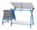 Alt View Zoom 11. Studio Designs - Comet Center Craft Desk - Blue/Gray.