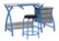 Alt View Zoom 12. Studio Designs - Comet Center Craft Desk - Blue/Gray.
