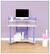 Front. Calico Designs - Corner Computer Desk - Purple.