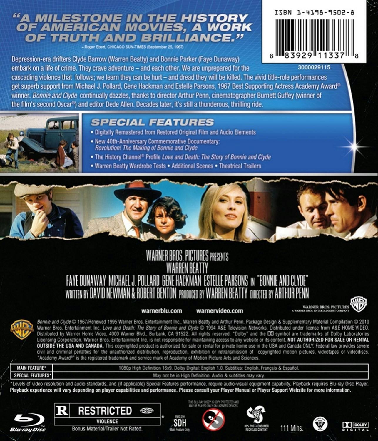 Back. Bonnie and Clyde [Blu-ray].