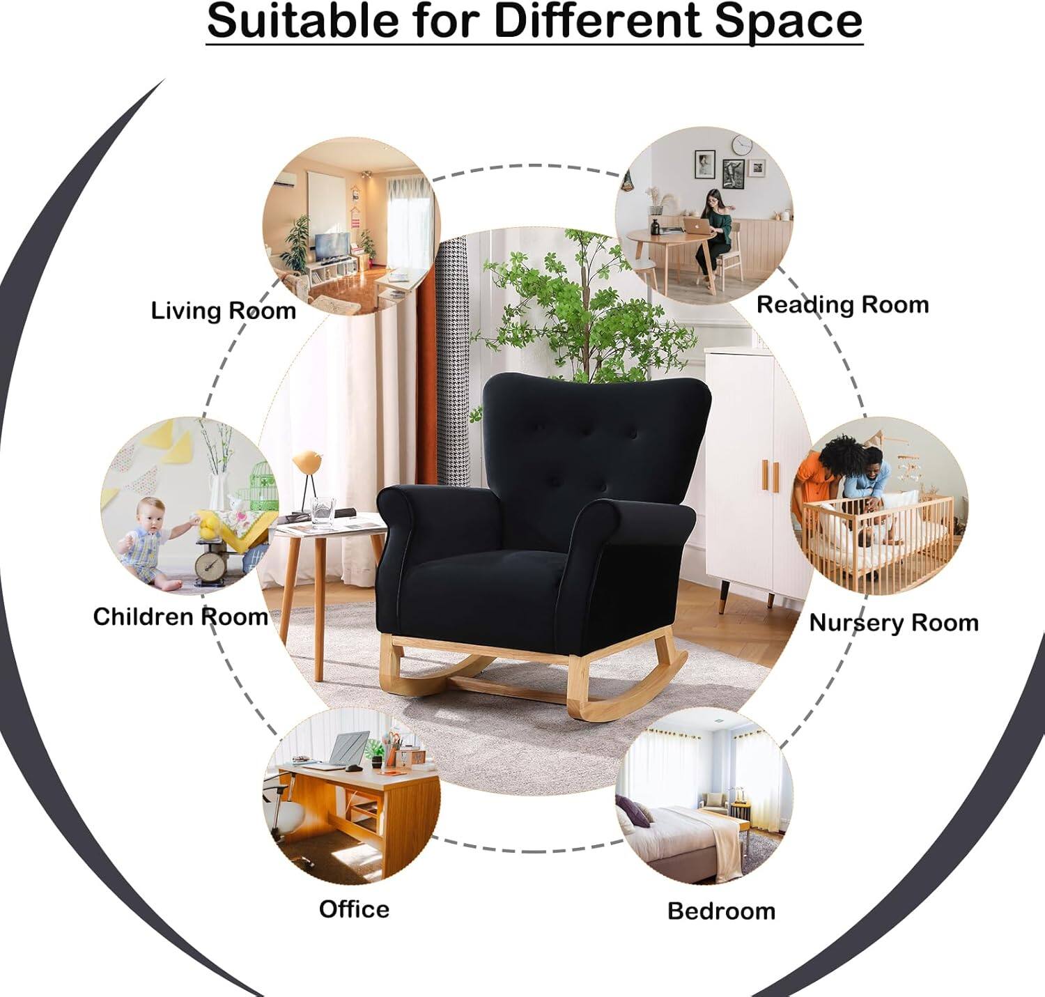 Suitable for Different Space

- Living Room
- Reading Room
- Children Room
- Nursery Room
- Office
- Bedroom