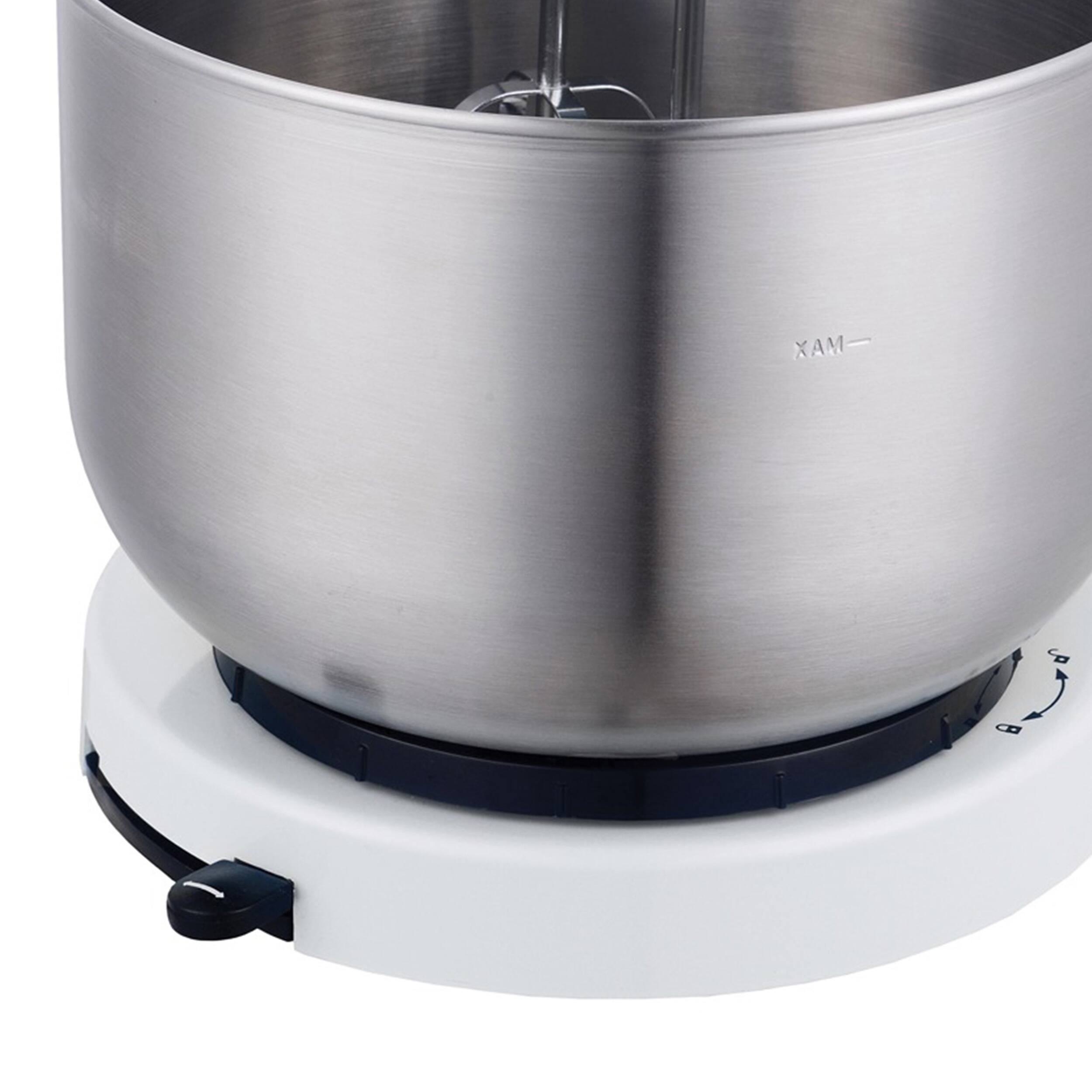 Alt View 2. Brentwood - Brentwood 5 Speed Stand Mixer with 3.5 Quart Stainless Steel Mixing Bowl in White - White.