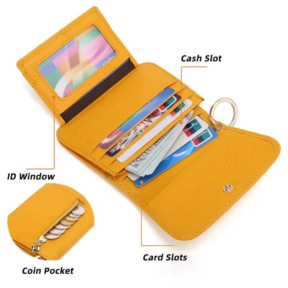 Jadie Link Small Wallet Women Rfid Blocking Genuine Leather Card Case ...
