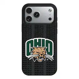 Keyscaper - NCAA - Ohio Bobcats Primary Logo iPhone Magnetic Bump Case - 15 Pro Max - Black