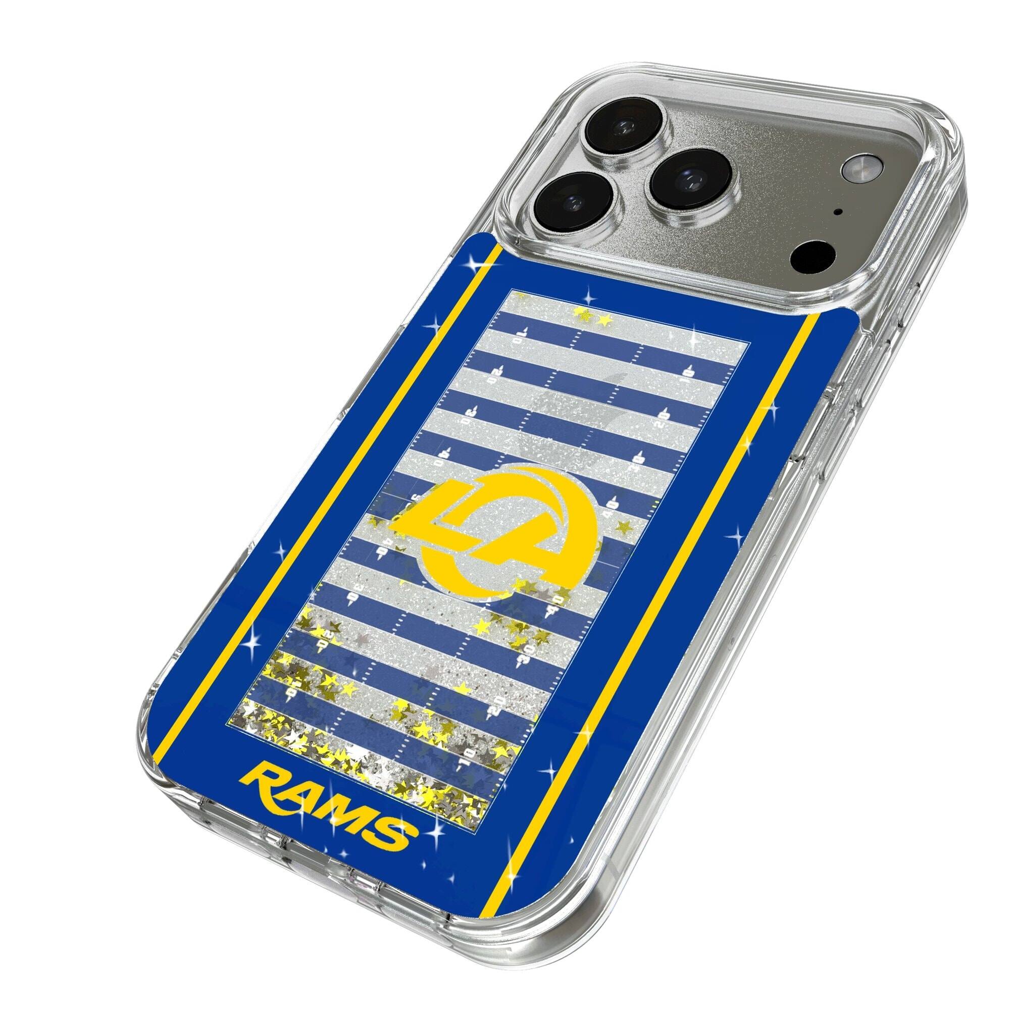 Alt View 1. Keyscaper - Los Angeles Rams iPhone Field Design Glitter Case - 16 - Multicolor.