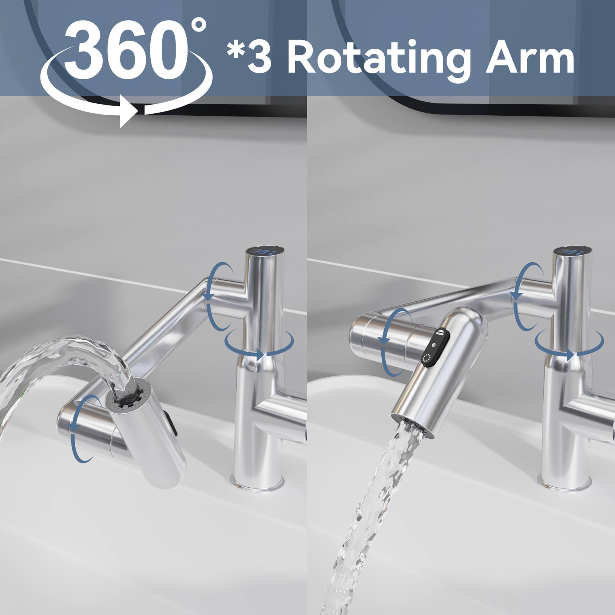 360° *3 Rotating Arm