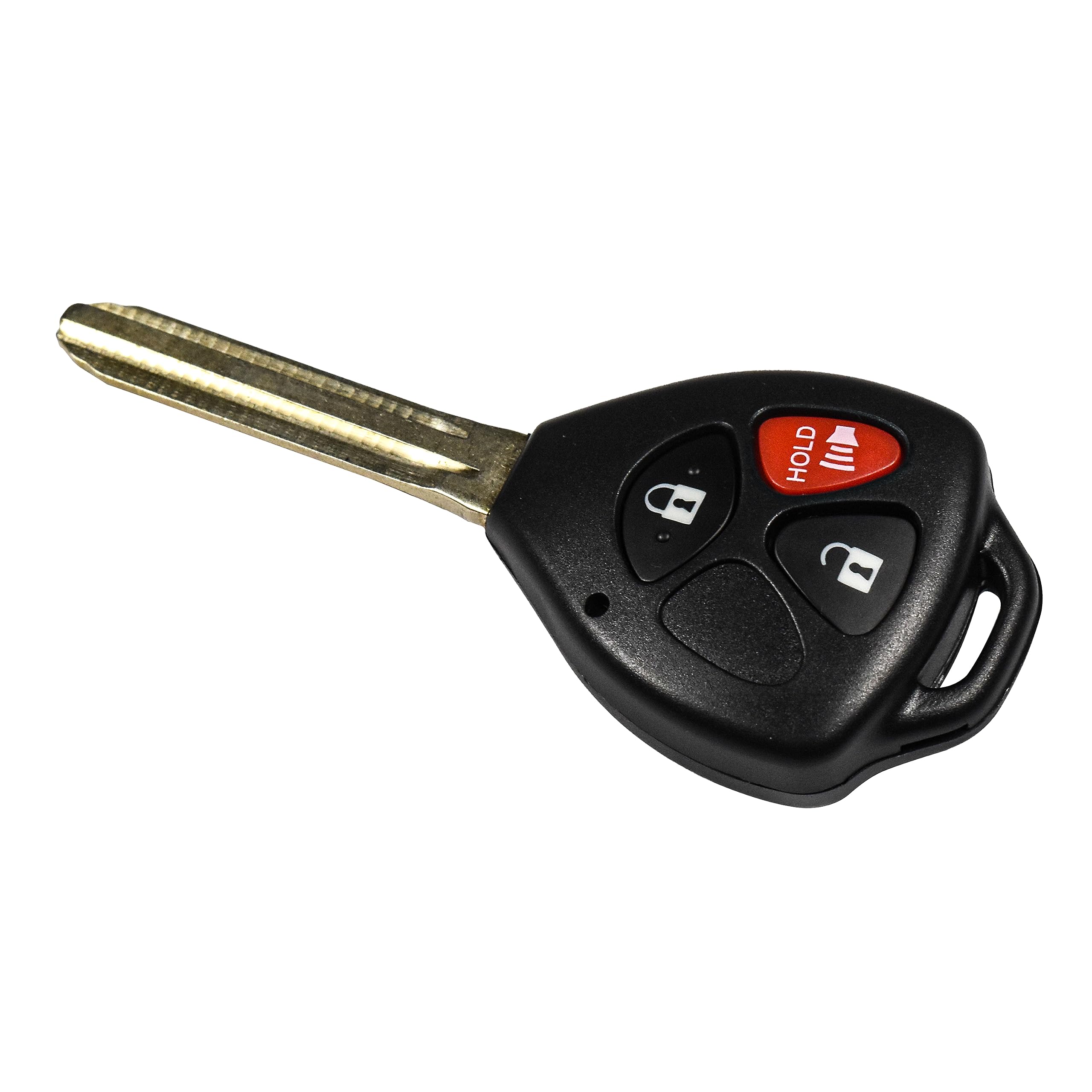 Alt View 2. HQRP - 3-Button Remote Key Fob Shell with Uncut Blade for Scion tC 2008-2010 - Black.