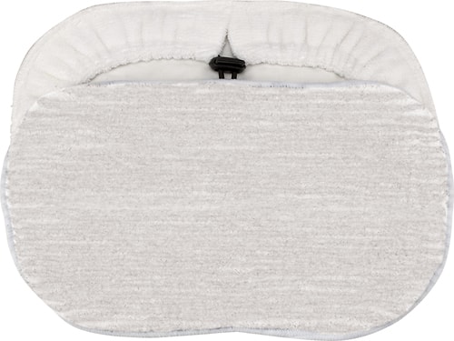 Front. BISSELL - Deluxe Microfiber Replacement Pad (2-Pack) - White.