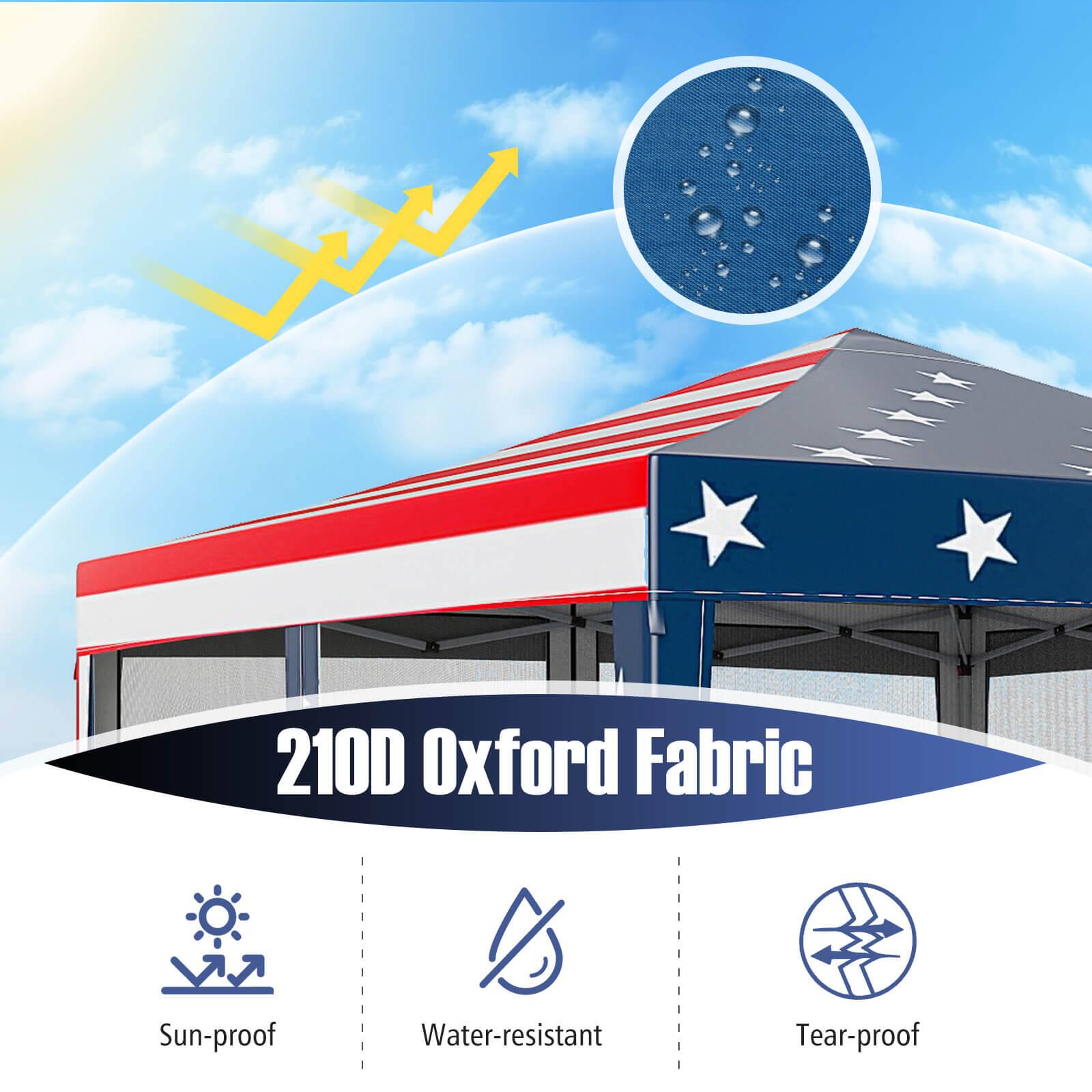 210D Oxford Fabric

V11

Sun-proof
Water-resistant
Tear-proof