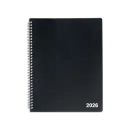 2026 Staples 8" x 11" Weekly & Monthly Appointment Book - Black