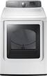 Samsung - 7.4 Cu. Ft. 11-Cycle Electric Dryer with Steam - White - Larger Front