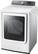 Left. Samsung - 7.4 Cu. Ft. 11-Cycle Electric Dryer with Steam - White.