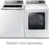 Alt View 11. Samsung - 7.4 Cu. Ft. 11-Cycle Steam Gas Dryer - White.