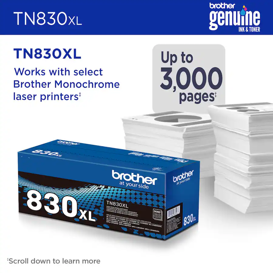 Brother TN830XL High Yield Toner Cartridge Black TN-830XL - Best Buy